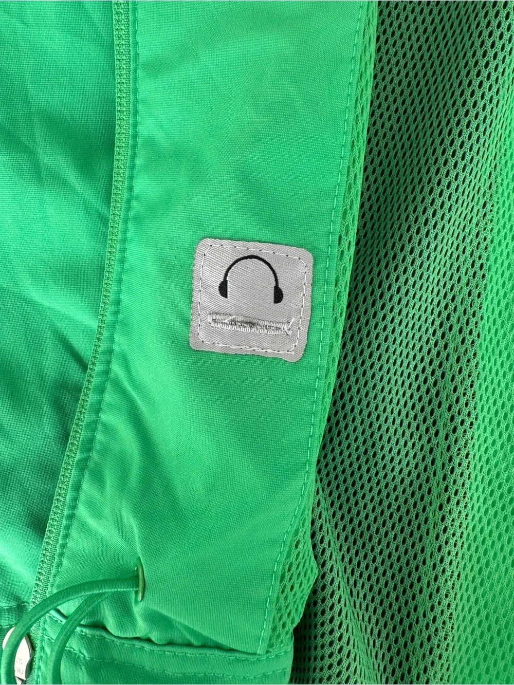 Nike Green and Navy Hooded Windbreaker‎ Jacket